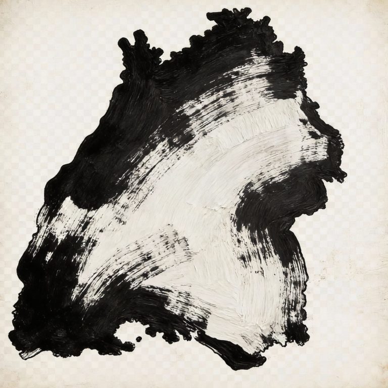 Baden Württemberg mit Pinselstrich Schwarzer Pinselstrich auf hellem, strukturiertem Hintergrund.