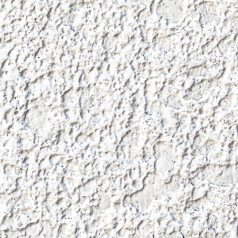 hochwertiger Rauputz Fassade Strukturierte, weiße Wandoberfläche mit verputztem, unregelmäßigem Muster.